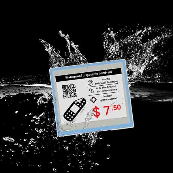 4,2 Zoll wasserdichtes elektronisches Preisschild