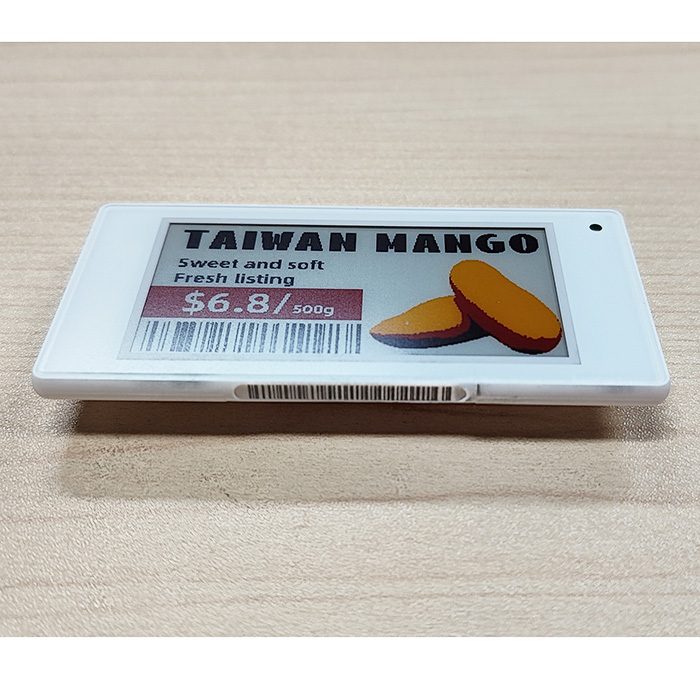 2,66 Zoll 4 Farbe Elektronische Einzelhandel Label Display Farbe Schwarz Weiß Rot Gelb