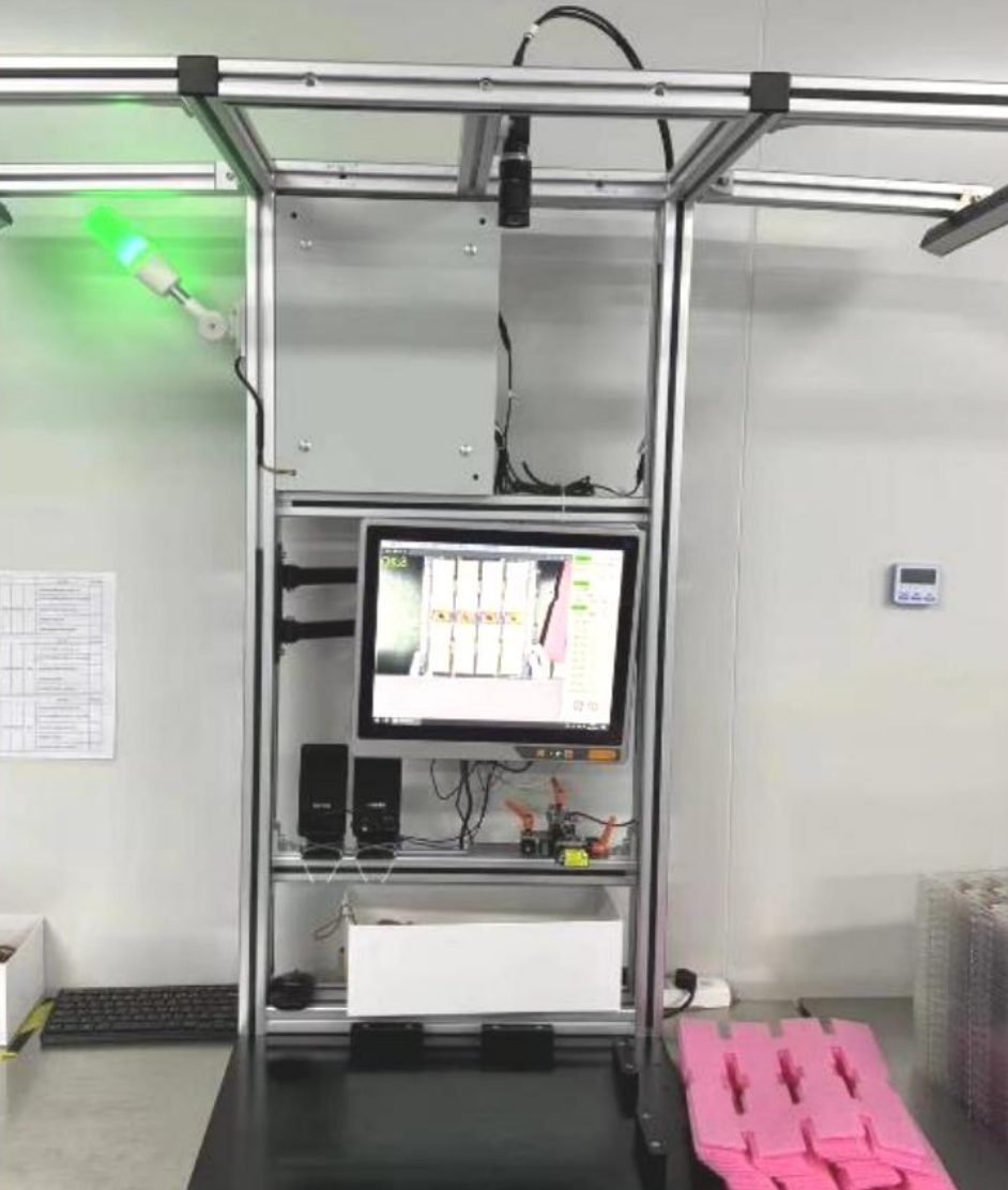 Kameraprüfung von Displaymodulen beim Verpacken
